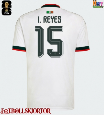 Mexiko Israel Reyes #15 Bortatröja VM 2026 Kortärmad